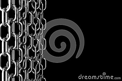 Chains on black Stock Photo