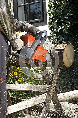 The chainsaw Stock Photo