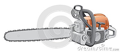 Chainsaw Vector Illustration