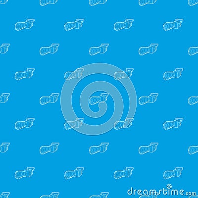 Chainsaw pattern vector seamless blue Vector Illustration