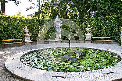 The fabulous Botanical Gardens in Padua Italy Stock Photo