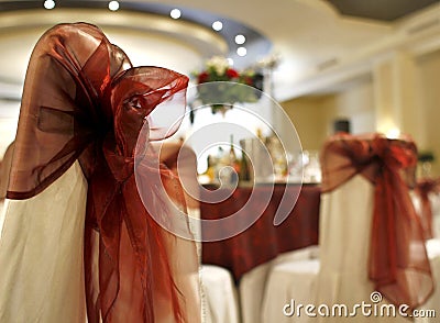 Chair covers Stock Photo