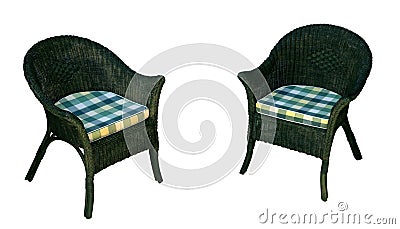 Chair green Stock Photo