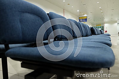 Chair at the international airport Editorial Stock Photo