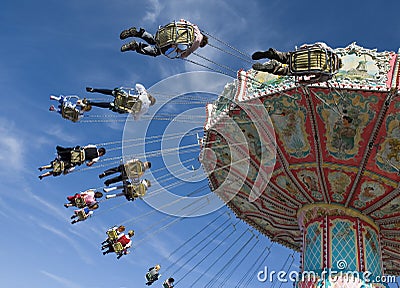 The chairoplane of the Editorial Stock Photo