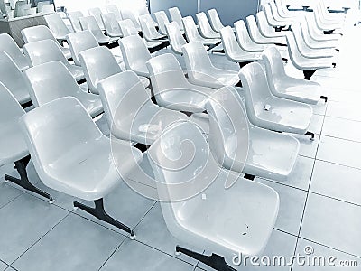 Chairs in hospital Stock Photo