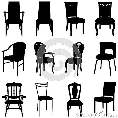 Chairs set Vector Illustration