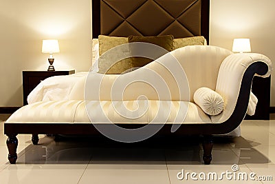 Chaise Longue Stock Photo