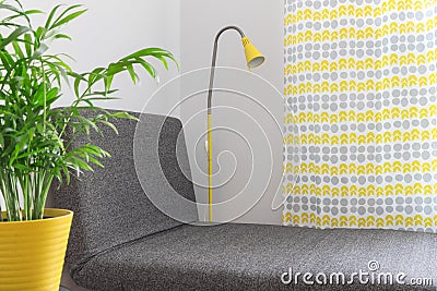 Chaise longue in a modern home Stock Photo