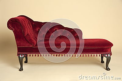 Chaise longue sofa seat Stock Photo