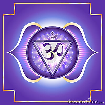 Chakra Ajna Vector Illustration