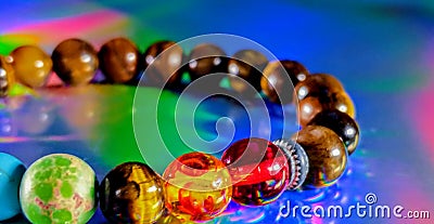 Chakra balancing bracelet Stock Photo