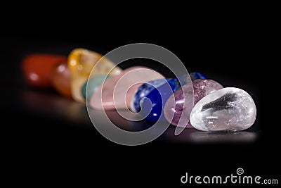 Chakra balancing stones Stock Photo