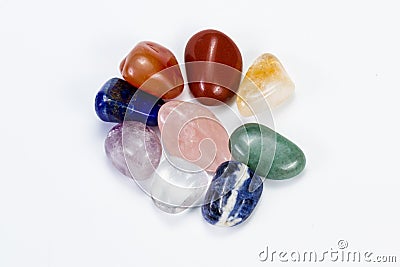 Chakra balancing stones Stock Photo