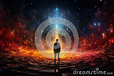 Chakra in meditation, energy healing, and spiritual growth through balanced energy centers, unlocking the power Stock Photo