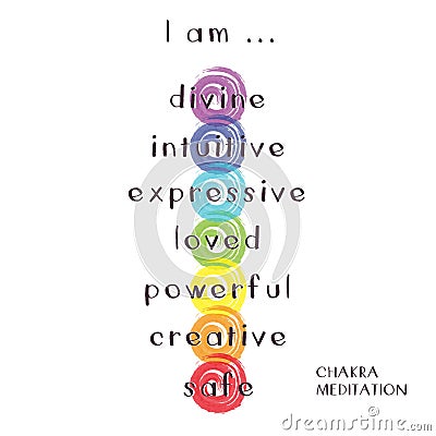 Chakra Meditation Stock Photo