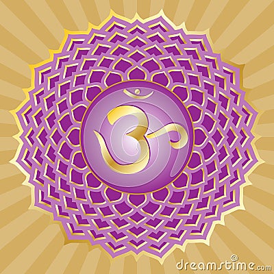 Chakra Series: Sahasrara Vector Illustration