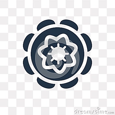 Chakra vector icon isolated on transparent background, Chakra t Vector Illustration