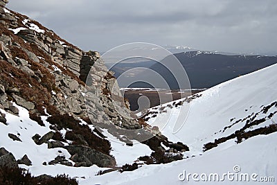 Chalamain Gap, Cairngorms Stock Photo