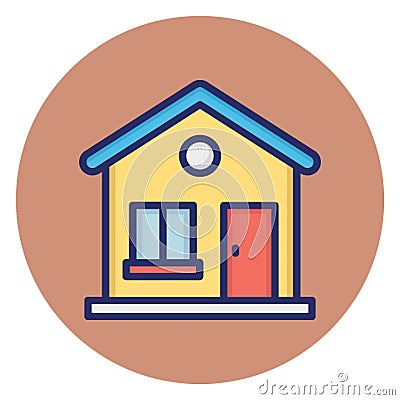 Chalet, home Vector Icon which can easily edit Vector Illustration