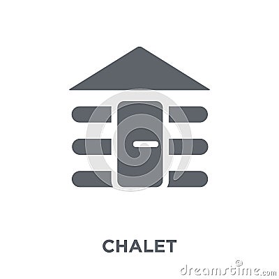 Chalet icon from collection. Vector Illustration