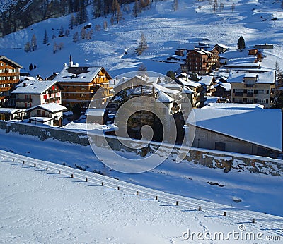 Chalets Architecture Stock Photo