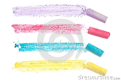 Chalk Lines Stock Photo