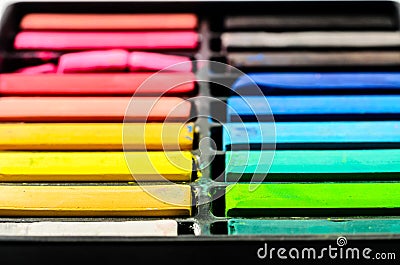 Chalk pastel color Stock Photo