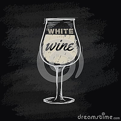 chalk wine icon. Vector illustration decorative design Vector Illustration