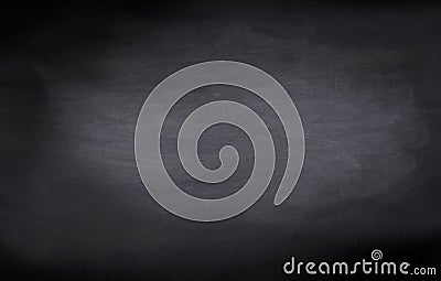 Chalkboard or black board texture abstract background with grunge dirt white chalk rubbed out on blank black billboard wall Stock Photo