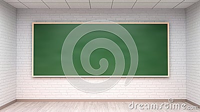 Chalkboard blackboard with frame isolated. Black chalk board texture empty blank - classroom for lessons Cartoon Illustration