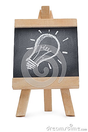 Chalkboard with a draw on it Stock Photo