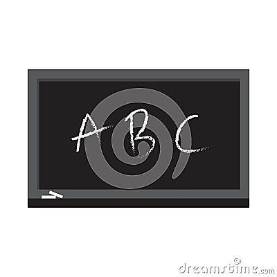 Chalkboard school isolated icon vector illustration design Vector Illustration