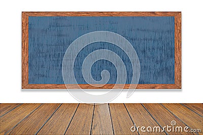 Chalkboard wood frame in room is great for the school concepts. Stock Photo