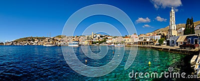 Chalki island Greece big seascape Stock Photo