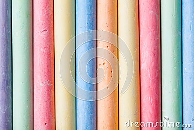 Chalks pieces colorful Stock Photo