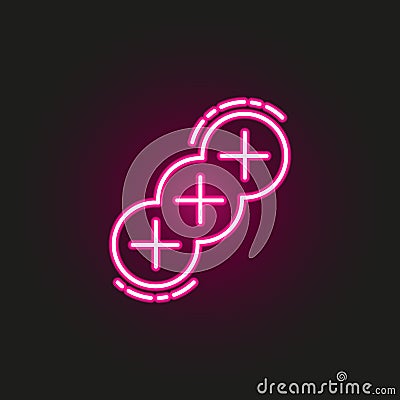 Challah neon style icon. Simple thin line, outline of judaism icons for ui and ux, website or mobile application Stock Photo