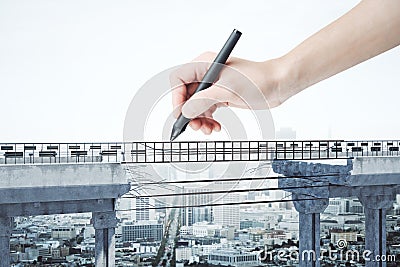 Challenge and determination concept Stock Photo