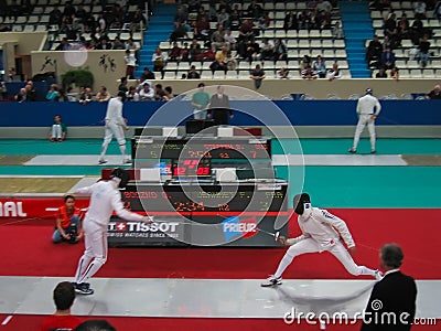 Challenge Monal Paris - Fencing Editorial Stock Photo