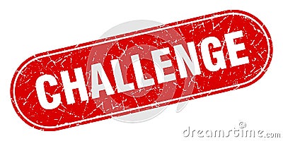 challenge sign. challenge grunge stamp. Vector Illustration