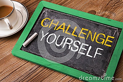 Challenge yourself Stock Photo