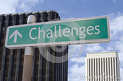 Challenges Ahead Stock Photo