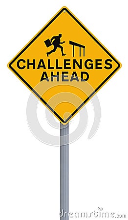 Challenges Ahead Stock Photo