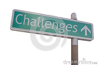 Challenges Sign Stock Photo