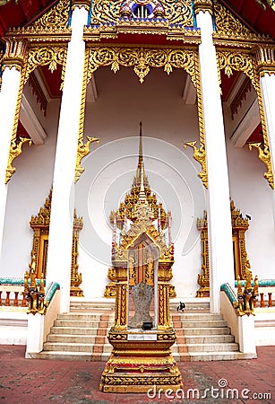 Chalong Temple in Phuket, Thailand Stock Photo