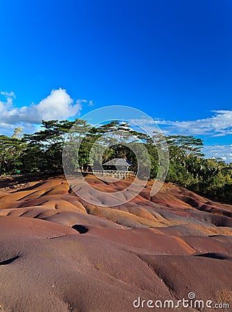 Chamarel seven colored earths Stock Photo