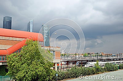 Chamartin train station in Madrid, Spain Editorial Stock Photo