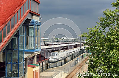 Chamartin train station in Madrid, Spain Editorial Stock Photo