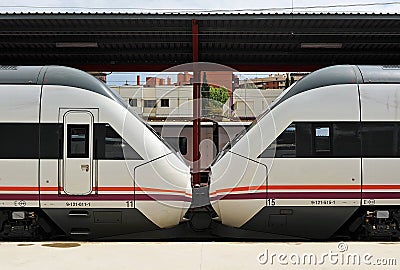 Chamartin train station in Madrid, Spain Editorial Stock Photo