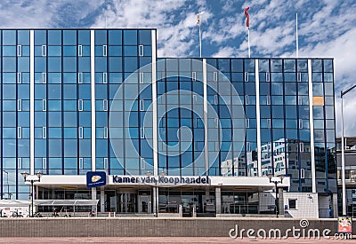 Chamber of Commerce building along De Ruijterkade, Amsterdam Netherlands Editorial Stock Photo
